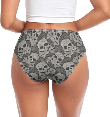 Women's Chic Floral Pattern Girls Underwear Soft Breathable High Waist Brief Stretchy Bikini Panties in Saudi Arabia