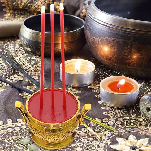 Cabilock Led Buddha Electronic Incense Burner Decorative Censer for Home Battery Operated for Daily Use and Present Choices Enhancing Buddhist Votive Decor in Saudi Arabia
