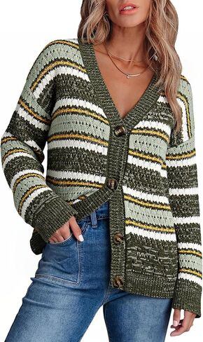 Dokotoo Women's 2025 Fashion Casual Open Front Long Sleeve Hollow Out Crochet Knit Cardigans Sweaters Boho Outerwear Coats in Saudi Arabia
