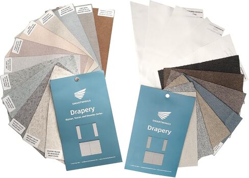 SmartWings Drapery Fabric Samples, for Custom Curtain Fabric Selection, Various Styles for Indoor Room, Multi Color in Saudi Arabia