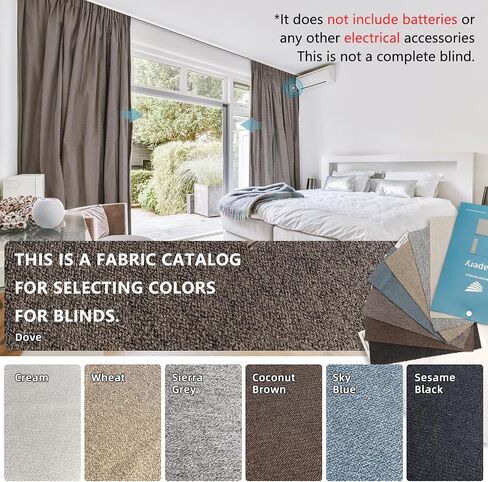 SmartWings Drapery Fabric Samples, for Custom Curtain Fabric Selection, Various Styles for Indoor Room, Multi Color in Saudi Arabia
