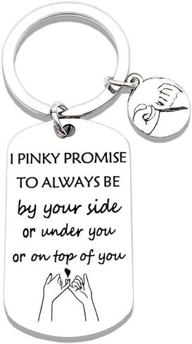 Small Naughty Anniversary Christmas Keychain Boyfriend Girlfriend Husband Wife Valentine's Key Ring Gifts for Husband Boyfriend Fiance Men Gifts in Kuwait