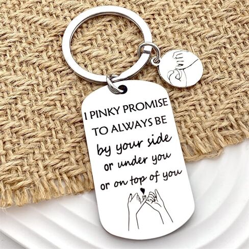 Small Naughty Anniversary Christmas Keychain Boyfriend Girlfriend Husband Wife Valentine's Key Ring Gifts for Husband Boyfriend Fiance Men Gifts in Kuwait