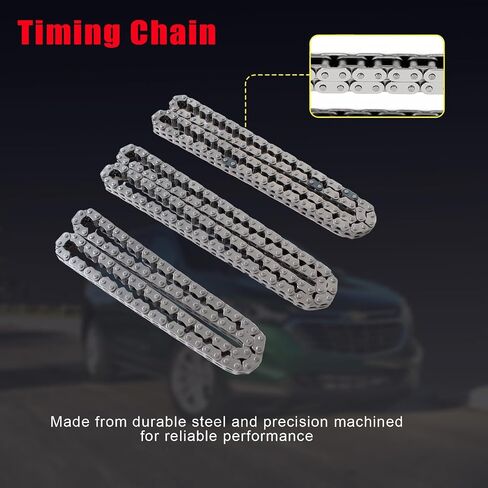 مجموعة سلسلة التوقيت AUCERAMIC 9-0753S مع مضخة مياه وزيت ضرس VVT مناسبة لـ 2007-2022 Chevy Equinox Malibu Traverse GMC Acadia Cadillac CTS SRX Buick Enclave 3.0L 3.6L V6 in Saudi Arabia