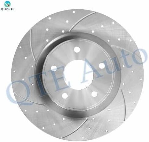 PM Auto Front 320mm Drilled Slotted Brake Disc Rotors Replacement For 2013-2015 2017 Nissan Pathfinder in Saudi Arabia