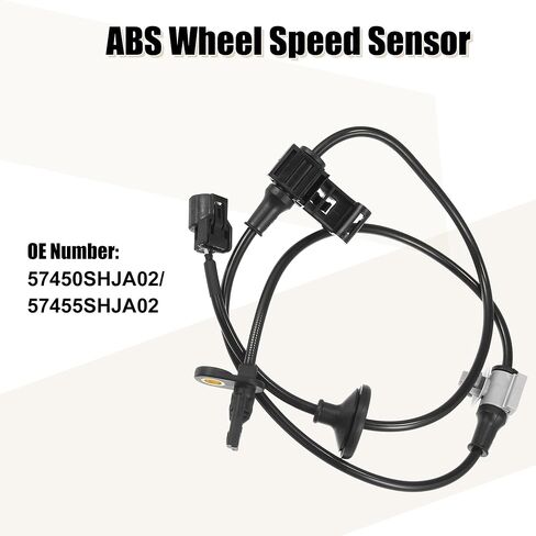 Uxcell 2 قطعة الجبهة اليسرى اليمنى ABS حساس سرعة ABS سرعة الاستشعار رقم 57450SHJA02/57455SHJA02 لهوندا أوديسي 2007-2010 V6 3.5L in Saudi Arabia