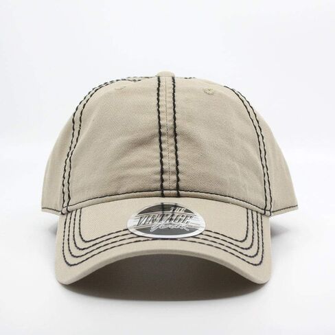 Clasic Blank Heavy Stitch Cotton Dad Hat – Adjustable Everyday Baseball Cap, Classic Twill Casual Hat for Men & Women in Kuwait