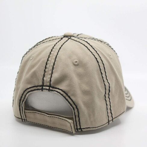 Clasic Blank Heavy Stitch Cotton Dad Hat – Adjustable Everyday Baseball Cap, Classic Twill Casual Hat for Men & Women in Kuwait