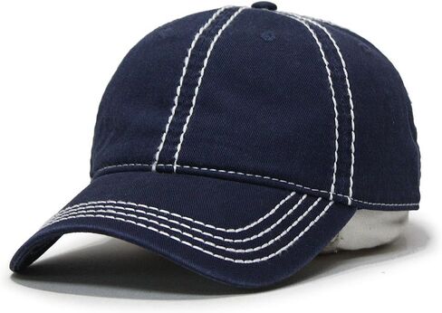 Clasic Blank Heavy Stitch Cotton Dad Hat – Adjustable Everyday Baseball Cap, Classic Twill Casual Hat for Men & Women in Kuwait