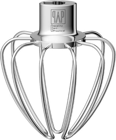 Heavy Duty Whisk Attachment for KitchenAid 7-8QT Bowl-Lift Stand Mixers- Extra Thick Stainless Steel Wire Whip for Fast Whipping, Perfect for Large Batches, Dishwasher Safe in Kuwait