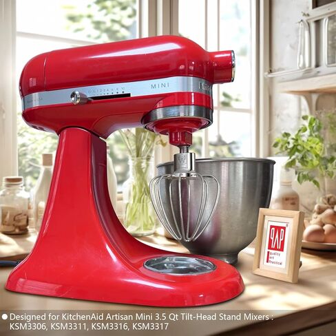 Heavy Duty Whisk Attachment for KitchenAid 7-8QT Bowl-Lift Stand Mixers- Extra Thick Stainless Steel Wire Whip for Fast Whipping, Perfect for Large Batches, Dishwasher Safe in Kuwait