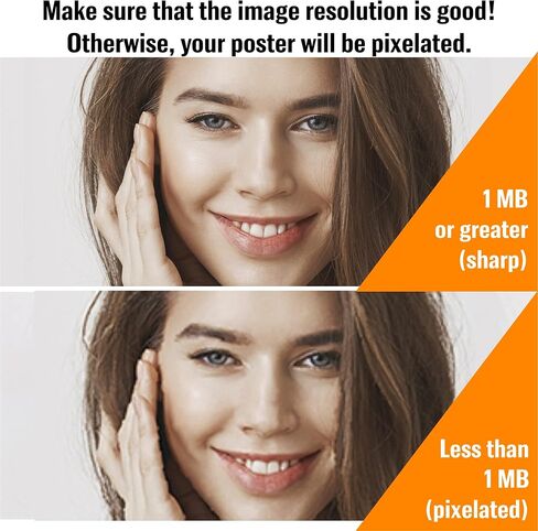 Custom poster 18x18 - Upload Your Photo - Get a photo poster | Posters printing service - Create your own personalized poster - Gift for Christmas Birthday Wedding in Saudi Arabia