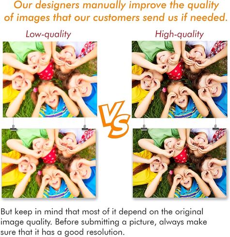 Custom poster 18x18 - Upload Your Photo - Get a photo poster | Posters printing service - Create your own personalized poster - Gift for Christmas Birthday Wedding in Saudi Arabia