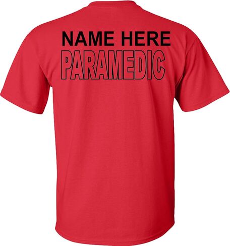Custom Paramedic T-Shirt Emergency Medical Personalized in Saudi Arabia