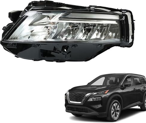 munirater مجموعة مصابيح أمامية لاستبدال Rogue SL/S-V 2021 2022 2023 اليسار كشافات سائق الجانب 260606RR0A in Saudi Arabia