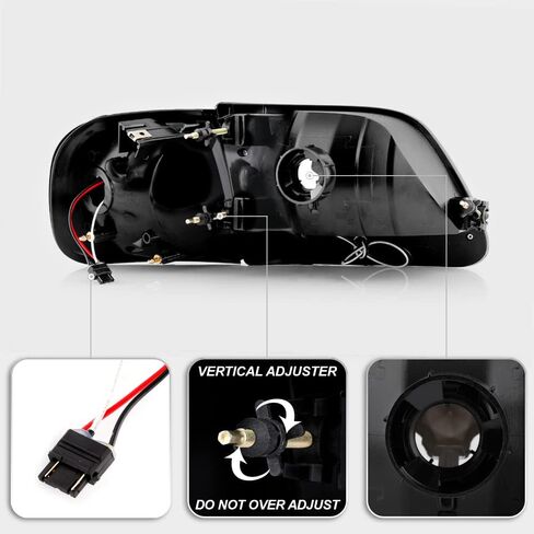 ACANII - For 1997-2003 Ford F150 Expedition LED Headlights w/LED Corner Signal Head Lights Lamps Driver & Passenger Side in Saudi Arabia