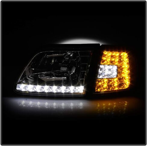 ACANII - For 1997-2003 Ford F150 Expedition LED Headlights w/LED Corner Signal Head Lights Lamps Driver & Passenger Side in Saudi Arabia