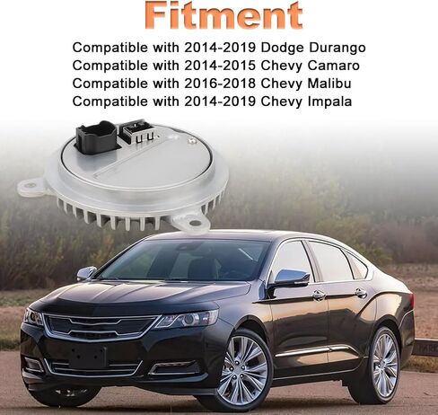 Xenon HID Headlight Ballast Replacement for 68224607AB Compatible with Dodge Durango Chevy Impala 2014-2019 Chevy Camaro 2014-2015 Chevy Malibu 2016-2018 Control Unit 22941301 22860334 in Saudi Arabia