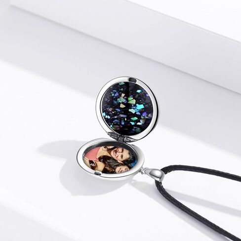 MEDWISE Wolf Viking Locket Necklace 925 Sterling Silver Wolf Locket That Holds Pictures Personalized Wolf Photo Memorial Wolf Jewelry for Women Men Son Lover Gift Valentines in Saudi Arabia