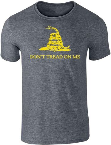 تي شيرت مطبوع عليه Pop Threads Dont Tread On Me Gadsden Flag Rattlesnake USA Revolution جرافيك تي شيرت للرجال in Kuwait