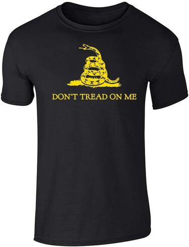 تي شيرت مطبوع عليه Pop Threads Dont Tread On Me Gadsden Flag Rattlesnake USA Revolution جرافيك تي شيرت للرجال in Kuwait