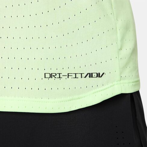 Nike AeroSwift Men's Dri-FIT ADV Running Singlet (Vapor Green/Black, FN4231-376) Size X-Small in Saudi Arabia