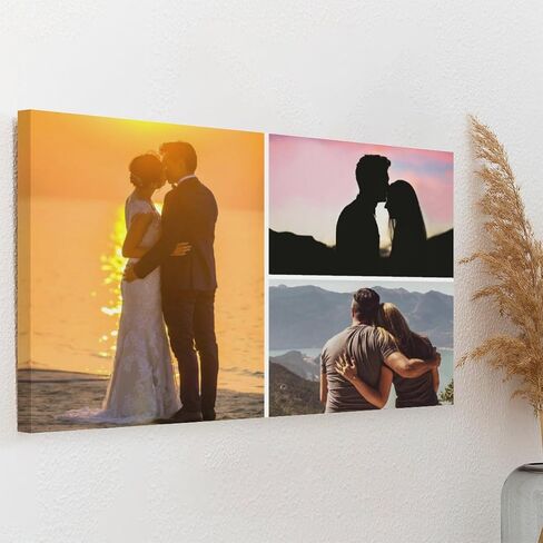 مطبوعات قماشية مخصصة مع صورك، صور قماشية، صور مجمعة مخصصة، مطبوعات قماشية مخصصة، صور على القماش، 5 صور مطبوعة، هدايا ديكور حائط مؤطرة لعيد الميلاد والهالوين in Saudi Arabia