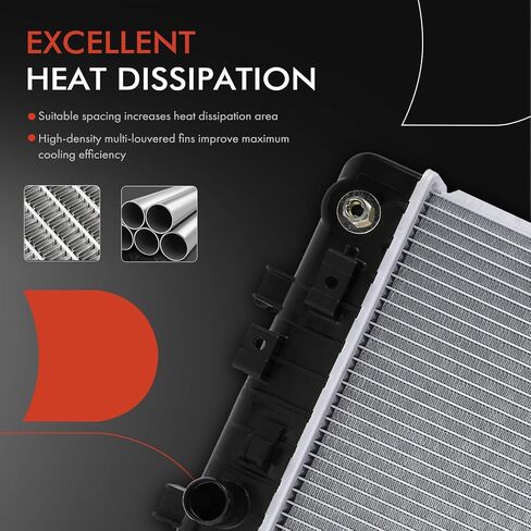A-Premium Engine Coolant Radiator Assembly with Transmission Oil Cooler Compatible with Chevrolet Impala 2006-2011, Monte Carlo 2006-2007 & Buick LaCrosse, Allure 2005-2008, Automatic Transmission in Saudi Arabia