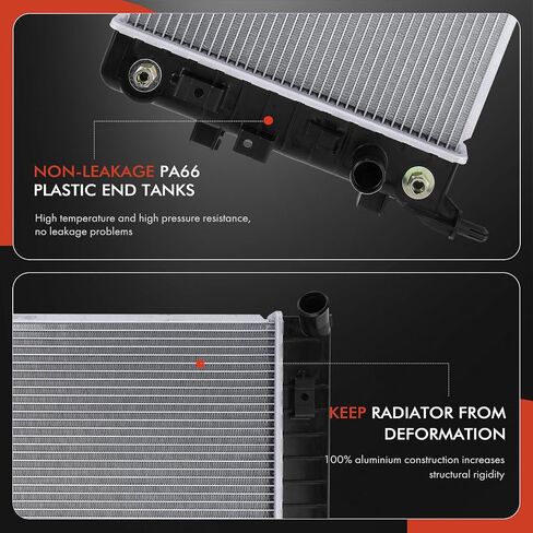 A-Premium Engine Coolant Radiator Assembly with Transmission Oil Cooler Compatible with Chevrolet Impala 2006-2011, Monte Carlo 2006-2007 & Buick LaCrosse, Allure 2005-2008, Automatic Transmission in Saudi Arabia