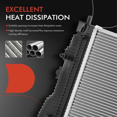 A-Premium Engine Coolant Radiator Assembly with Transmission Oil Cooler Compatible with Chevrolet Trax 2013-2020 1.4L in Saudi Arabia