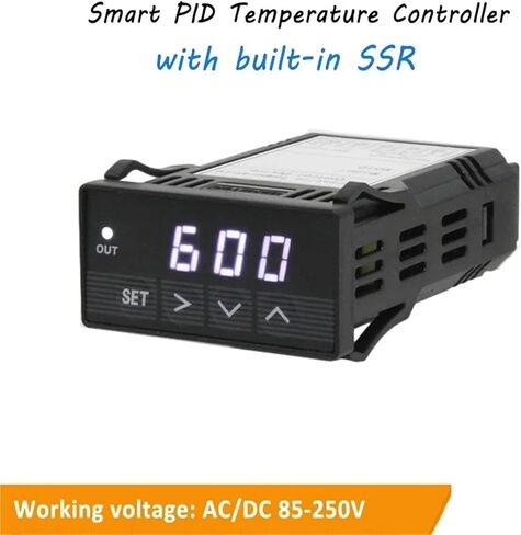 XMT-7200 48*24mm Programmable Digital PID Temperature Controller with Built-in 5A Solid State Relay XMT7100 PT100(White) in Kuwait