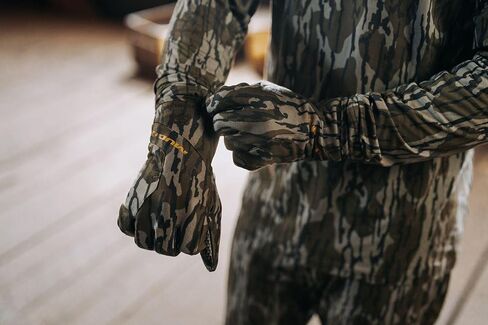 قفازات Muddy Outdoors الرجالية المقاومة للرياح TRX Mossy Oak Bottomland مقاس كبير in Saudi Arabia