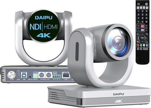 PTZ كاميرا فيديو غرفة مؤتمرات الكاميرا 20x Zoom البصري 1080p الكامل HD 60 إطارًا في الثانية AI Tracking HDMI USB3.0 SDI 56 ° زاوية واسعة للاجتماع عبر الإنترنت كنيسة البث المباشر المتوافقة مع Zoom Skype youtube in Kuwait