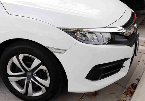 iJDMTOY Clear Lens White Full LED Front Side Marker Light Kit Compatible With 2016-2021 Honda Civic, Powered by 90-SMD LED, Replace OEM Sidemarker Lamps in Saudi Arabia