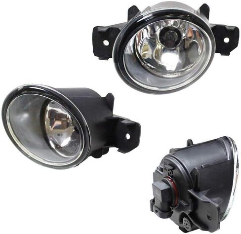 iJDMTOY Pair of Selective Yellow Lens Halogen Fog Lamps Compatible with Nissan & Infiniti, Driver Passenger Side Assembly w/ (2) 55W H11 Halogen Bulbs in Saudi Arabia