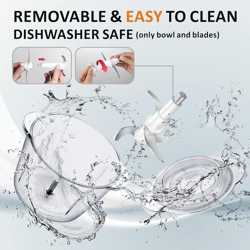 معالج الطعام 6000mAh مروحية خضار مستهدفة مع 5 كوب من وعاء زجاجي ، مروحيات اللحوم الثوم الكهربائية BPA معالجات طعام الأطفال الخلاط خلاط المطبخ الصغير ، هدية للعصين (وردي) in Kuwait