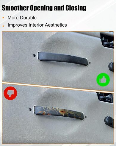 Interior Door Handle Compatible with Jeep Wrangler (TJ) Unlimited 1997 1998 1999 2000 2001 2002 2003 2004 2005 2006, Inner Door Handle Pull Grab Replace 5ES43DX9 in Saudi Arabia