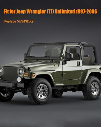 Interior Door Handle Compatible with Jeep Wrangler (TJ) Unlimited 1997 1998 1999 2000 2001 2002 2003 2004 2005 2006, Inner Door Handle Pull Grab Replace 5ES43DX9 in Saudi Arabia