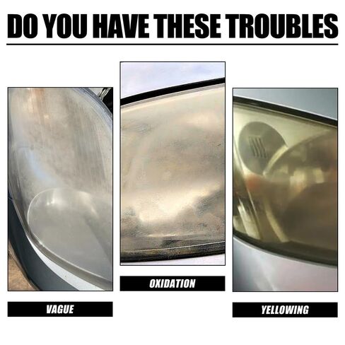 مجموعة استعادة المصابيح الأمامية، 3 مناديل لاستعادة الوضوح، وإزالة الاصفرار والأكسدة، واستعادة المصابيح الأمامية إلى حالة جديدة تمامًا، ومجموعة تلميع عدسات المصابيح الأمامية لجميع أنواع المركبات (مجموعة واحدة) in Kuwait