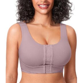 BRABIC Front Closure Bras for Women Post Surgery Compression Mastectomy Surgical Support Wireless Full Coverage Bra in Kuwait
