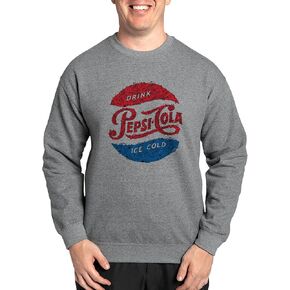 CafePress Pepsi Logo Doodle Sweatshirt Classic Crew Neck Light Sweatshirt in Kuwait