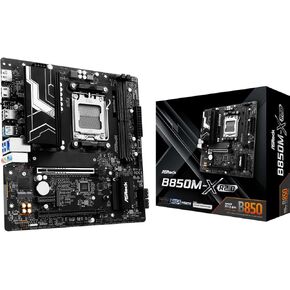 ASRock AMD B850M X Socket AM5 Ryzen DDR5 8200 MHz 128GB B850 Micro ATX Motherboard M.2 SATA3 6.0 Gb/s PCIe 4.0 B850 in Kuwait