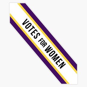 American Votes for Women Suffragette Sash Sticker Bumper Sticker Vinyl Decal 5" in Kuwait