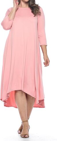 Pastel by Vivienne Women's Asymmetric Hem Midi Dress Plus Size in Saudi Arabia