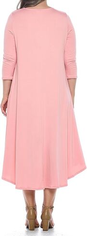 Pastel by Vivienne Women's Asymmetric Hem Midi Dress Plus Size in Saudi Arabia