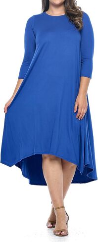 Pastel by Vivienne Women's Asymmetric Hem Midi Dress Plus Size in Saudi Arabia