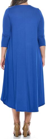 Pastel by Vivienne Women's Asymmetric Hem Midi Dress Plus Size in Saudi Arabia