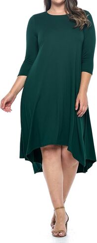 Pastel by Vivienne Women's Asymmetric Hem Midi Dress Plus Size in Saudi Arabia