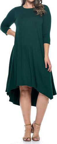 Pastel by Vivienne Women's Asymmetric Hem Midi Dress Plus Size in Saudi Arabia