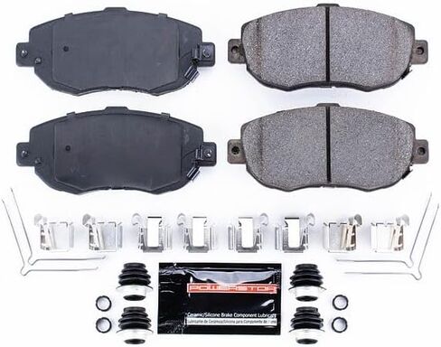 Power Stop Z23-619 Front Z23 Evolution Sport Carbon Fiber Infused Ceramic Brake Pads with Hardware For Lexus GS300, Lexus GS400, Lexus GS430, Lexus IS300, Lexus SC430, Toyota Supra [Model Specific] in Saudi Arabia